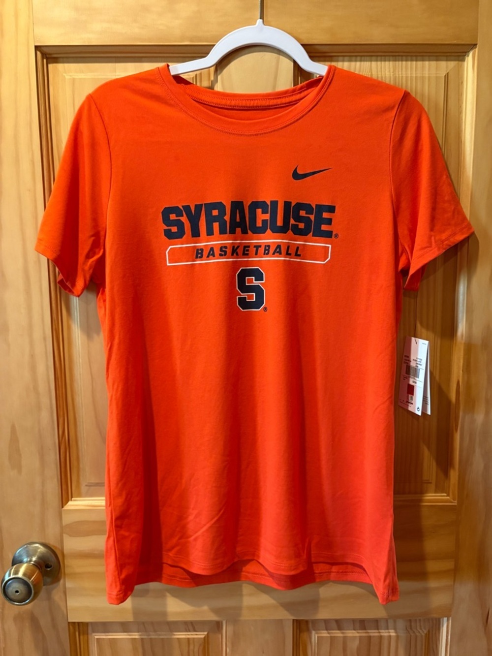 Nike Orange Syracuse Basketball Tee with Navy S Logo size L NWT women’s